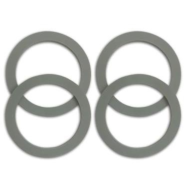 Imagem de HNSZKS (Pacote com 4) Junta de liquidificador cinza, compatível com peças de reposição Osterizer e Oster Blender