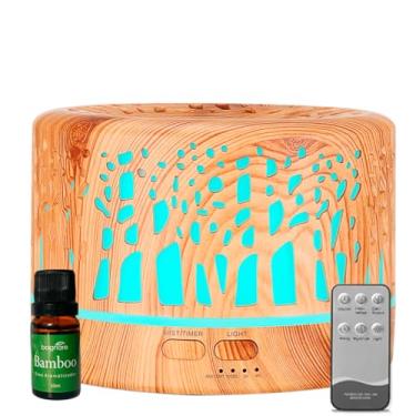 Imagem de Umidificador de Ar Difusor e Aromatizador Ambiente Silencioso Ultrassônico 700ml led 7 cores decorativo