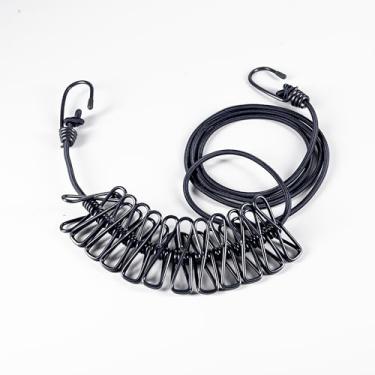 Imagem de Vittak Kit 2 Varal Portátil para Viagem com Prendedor de Roupa Multiuso Cor Preto