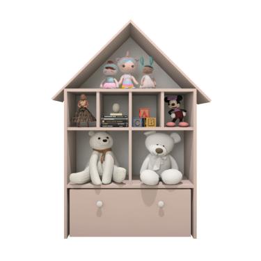 Imagem de Casinha Organizadora de Brinquedos Infantil 100% MDF PlanCasa