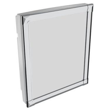 Imagem de Armário Plástico Branco com Perfil de Alumínio Versátil 31 X 36 X 10 Cm Al41 Branco