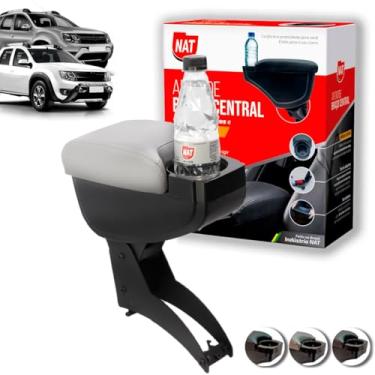 Imagem de Apoio de Braço Duster E Oroch Ano 2011 Até 2018 EFM C/Porta Copo (Cinza C/Linha Cinza)