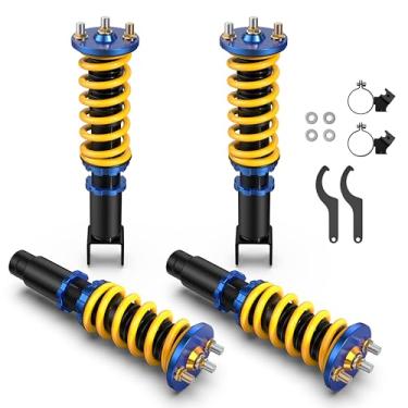 Imagem de AUTOSTARSHIP Kit de rebaixamento de coilover ajustável de altura compatível com 1994-2001 Acura Integra 1989-2000 Honda Civic EG/ED/EK/EJ/EM1 amortecedores de suspensão de mola helicoidal (4 peças)
