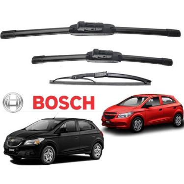 Imagem de KIT 3 palheta limpador parabrisa Bosch GM Onix 2012 2013 2014 2015 201