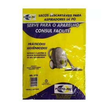 Imagem de Saco De Aspirador De Pó Descartáveis Consul Facilite 3 Unidade. - PORT