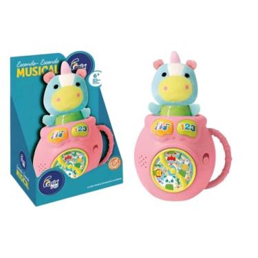 Imagem de Brinquedo Infantil Interativo Esconde Esconde Unicórnio Fenix - FBB-80