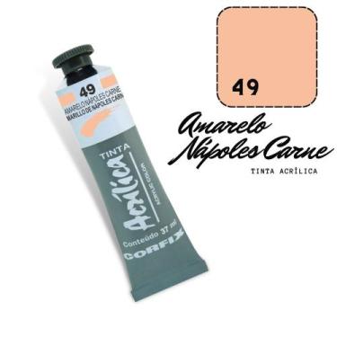 Imagem de Tinta Acrílica 37ml 049 Amarelo Nápoles Carne Corfix