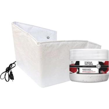 Imagem de Combo creme pimenta negra 300g cinta térmica abdominal  110v - D'agua 