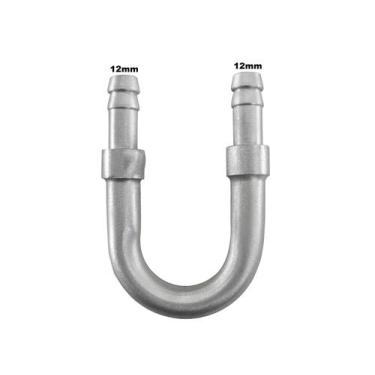 Imagem de Tubo Aluminio em U Mangueira 1/2 13mm adaptador Universal - PARAISO DA