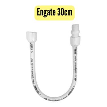 Imagem de Engate Rabicho Flexível 1/2 PVC Mangueira Água Fria Lavatório ou Torne