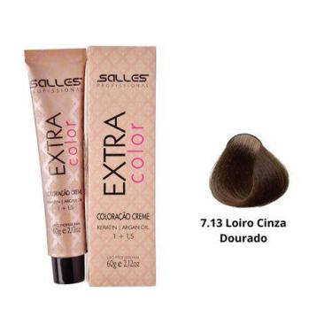 Imagem de Coloração Tintura Extra Color Salles Profissional 60g, 7.13