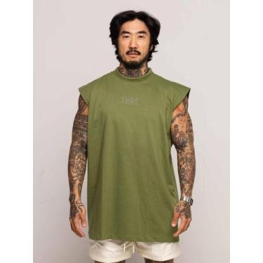 Imagem de Regata Oversized Strass Premium - thpe store, Verde musgo, G