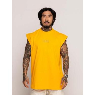 Imagem de Regata Oversized Strass Premium - thpe store, Amarelo, GG
