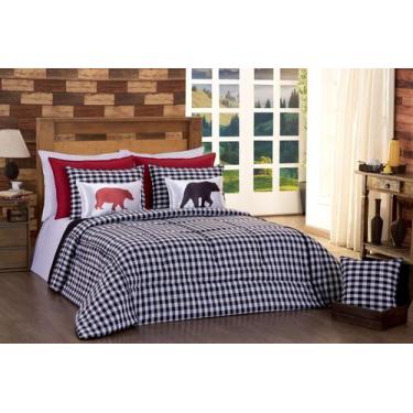 Imagem de Kit Edredon Leonardo Queen Size 05 Peças - deccoralle