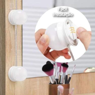 Imagem de Kit 10 Lâmpadas Led Camarim Maquiagem Luzes De Espelho Usb - Online