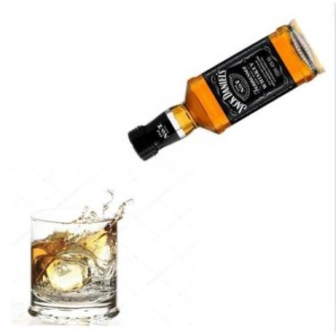 Imagem de Whisky Jack Daniels Nº7 Miniatura garrafa Vidro Original saboroso ótim
