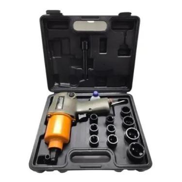 Imagem de Chave Impacto Pneumática 1/2 Parafusadeira Industrial 17pças 79kgf pot
