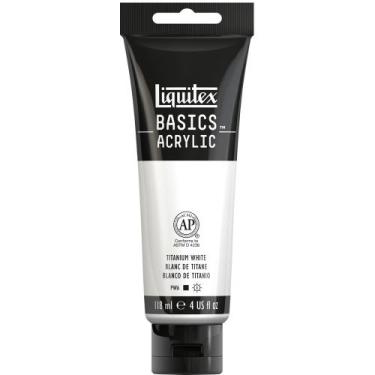 Imagem de Tinta Acrílica Liquitex Basics 118ml 432 Titanium White, basics