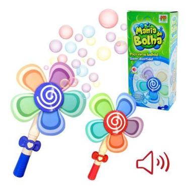 Imagem de Lançador De Bolha De Sabão Mania De Bolha Flower Brinquedo - dmtoys