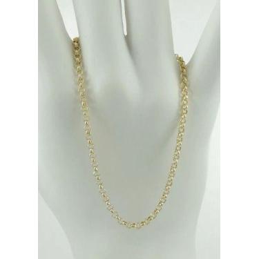 Imagem de Pulseira Feminina Elos Portugues De 19 Cm Ouro 18k 750 - RD Magazine