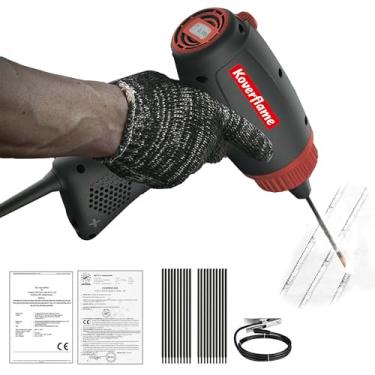 Imagem de Koverflame Máquina de solda elétrica portátil, kit de ferramentas de soldagem, soldador a arco portátil 220V, conjunto de soldagem a arco multiuso, máquina de solda automática doméstica (preto-800H)