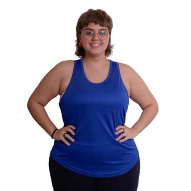 Imagem de Regata Feminina Plus Size Blusa Academia Dry Fitness Malha Fria - FRV 