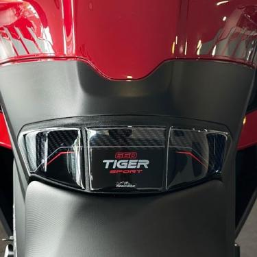Imagem de Resin Bike Adesivos 3D de motocicleta compatíveis com Triumph Tiger Sport 660 2022-2023. Protetor de tanque de proteção contra impactos e arranhões. Adesivos de resina - Feito na Itália