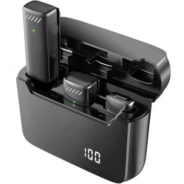 Imagem de Microfone De Lapela Sem Fio Com Caixa, Efeitos De Redução,Microfone Clip-on para Celular com Cancelamento de Ruído e plug-play