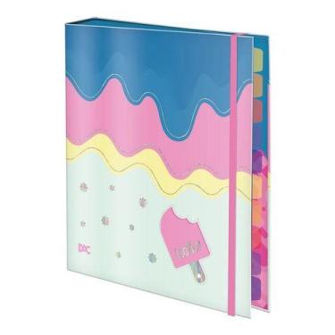 Imagem de Caderno Fichário Argolado Elastico Colegial Hello Sorvete  - DAC