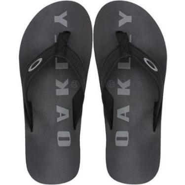 Imagem de Chinelo de Dedo Oakley Zeal Jet Tecido Masculino-Masculino