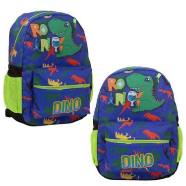Imagem de Bolsa Escolar Masculina Dino Infantil Creche Fundamental - Toys 2U