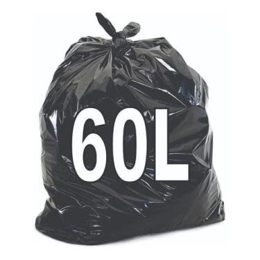 Imagem de Kit 10 Pacotes Saco De Lixo 60 Litros 1000 Unidades - HIGIPACK
