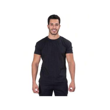 Imagem de Camiseta Masculina Lisa Básica Manga curta Malha Algodão Confortável p
