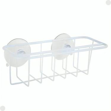 Imagem de Suporte de Pia para Esponja C/ Ventosa Branco 30070056 - Mor
