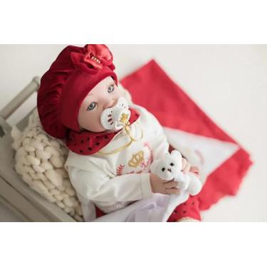 Imagem de Bebê Reborn Princesa Membros Silicone Loira Verm. - MEU XODÓ