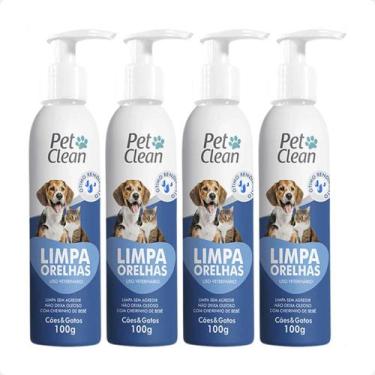 Imagem de Combo 4 Limpa Orelha Pet Clean - 100g