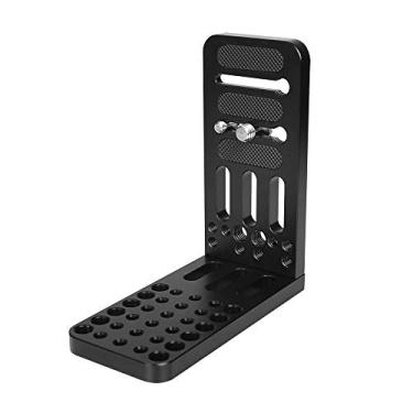 Imagem de CAMVATE Pratos de queijo universais tipo L com montagem em tripé e compatíveis com câmera DSLR e estabilizador de gimbals, em preto