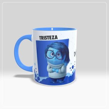 Imagem de Caneca  Divertida mente 2  Tristeza - Jlssublimação, Azul