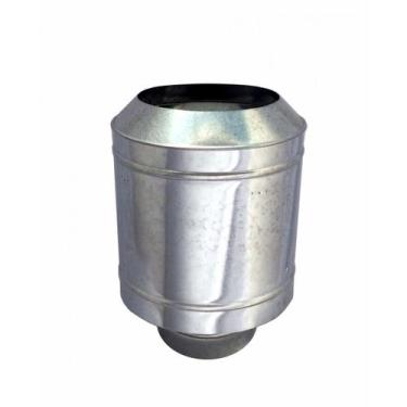 Imagem de Chapéu galvanizado tipo canhão sputinik para chaminé de 200 mm de diâm