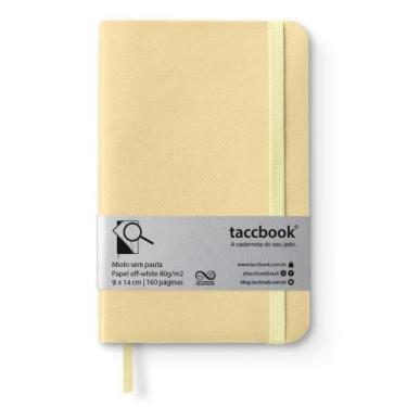 Imagem de Caderneta Sem pauta taccbook Amarelo (pastel) 9x14 Flex