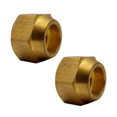 Imagem de 2 Porcas 1/2 Para Tubo Cobre Ar Condicionado E Refrigeração - STORE AU