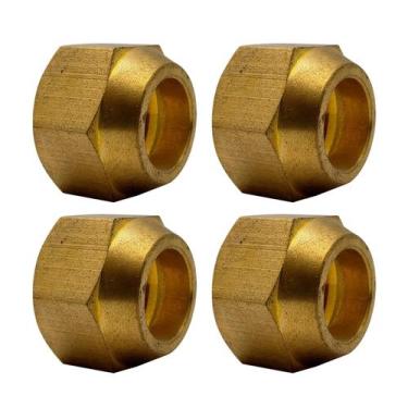 Imagem de 4 Porcas 1/2 Para Tubo Cobre Ar Condicionado E Refrigeração - STORE AU