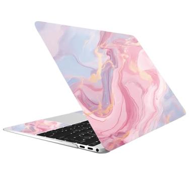 Imagem de CREATCABIN Adesivo de pele de laptop de mármore rosa para netbook adesivo para notebook arte decalque 30.5 cm 33.0 cm 33.8 cm 35.6 cm 38.1 cm 39.1 cm 15.6 polegadas capa protetora para laptop à prova