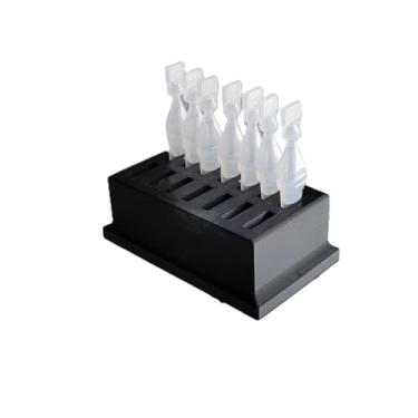 Imagem de Suporte e armazenamento de frascos de colírio – frascos descartáveis de uso único – comporta 14 frascos descartáveis de uso único – Znet3D (preto)