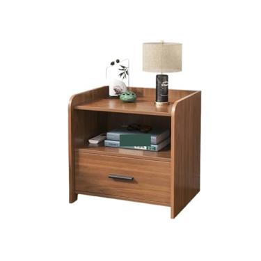 Imagem de LICONG-2019 Mesa de cabeceira, mesa de cabeceira moderna, mesa de cabeceira de madeira maciça, moldura de cabeceira