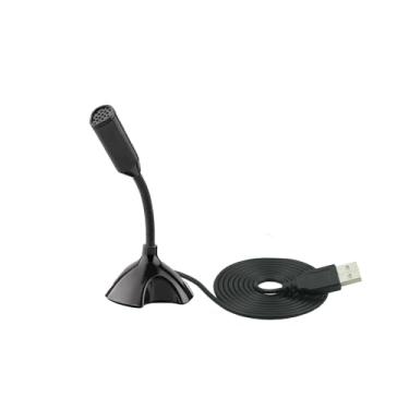 Imagem de LANDIBO Microfone USB, mini pescoço de ganso ajustável para laptop/computadores de mesa, microfone para computador, Plug and Play, microfone condensador USB sem driver, gravações, jogos, streaming,