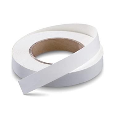 Imagem de FAKILO Borda de melamina branca com borda de 3/10.2 cm fácil aplicação com borda de folheado adesivo hot melt para reparos de armários de madeira compensada restauração de móveis (branco, 3/10.2 cm x