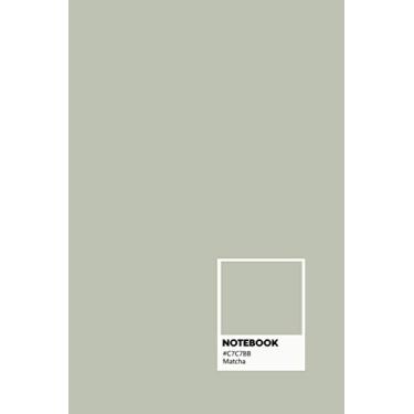 Imagem de Notebook: Grid lined Paper Journal- Pantone color Design - Large (6 x 9 inches) - 101 Pages -Matcha Green: Composition Book Perfect bound, Soft Cover - Minimal style