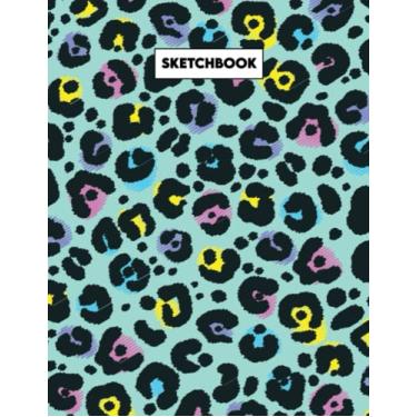 Imagem de Sketchbook: Leopard Print Notebook, 8.5 x 11 Journal For Writing And Drawing, 120 Pages