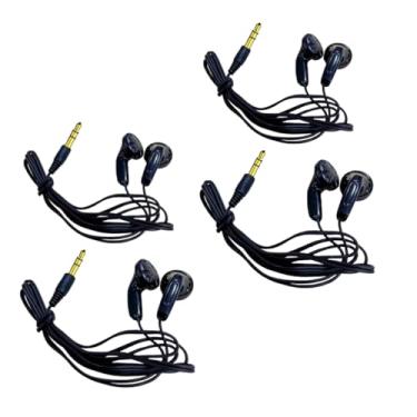 Imagem de KOMITASUI Fones de ouvido com fio, conector de 3,5 mm, fones de ouvido intra-auriculares com fio estéreo HiFi para iPhone, Android, PC, MacBook, laptop, tablet, jogos - 4 pacotes
